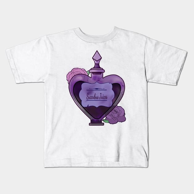 Succubus Juices Kids T-Shirt by GatesofHell